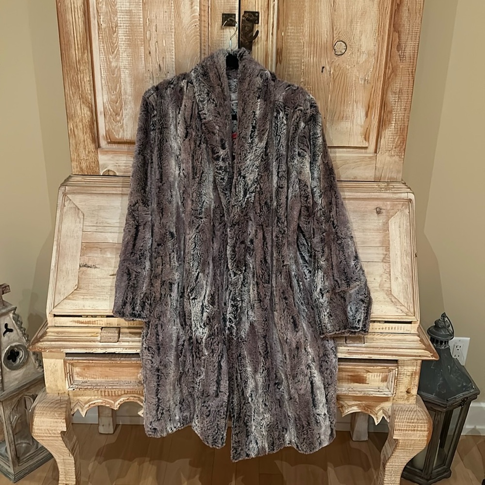 Johnny Was Foxy Faux Fur Jacket